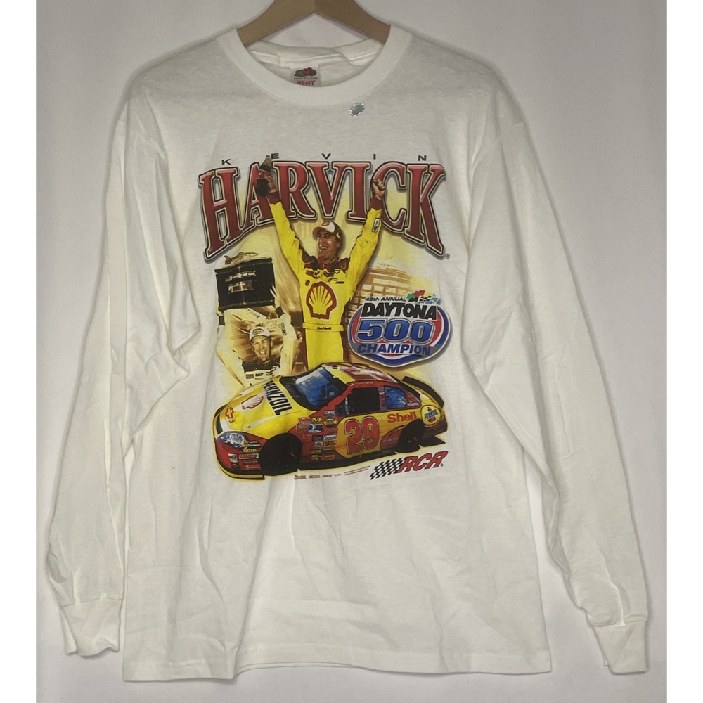 NEW Vintage NASCAR Shirt LKevin Harvick #29 RCR Winning Tradition Daytona 500 - Picture 3 of 8